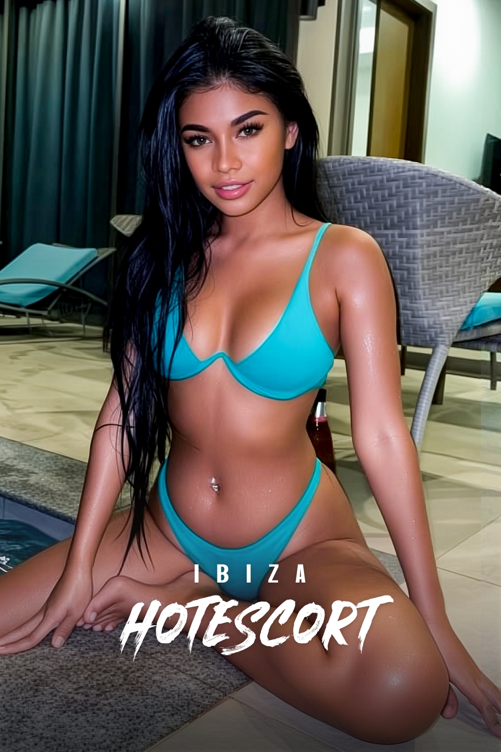 Vibrant Black Hair Venezuelan Escort in Ibiza